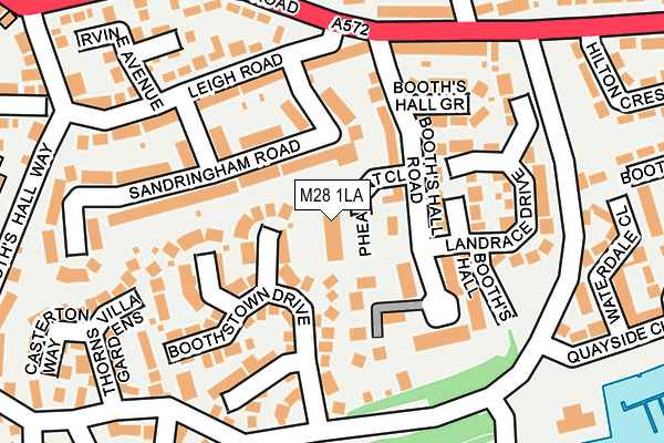 M28 1LA map - OS OpenMap – Local (Ordnance Survey)