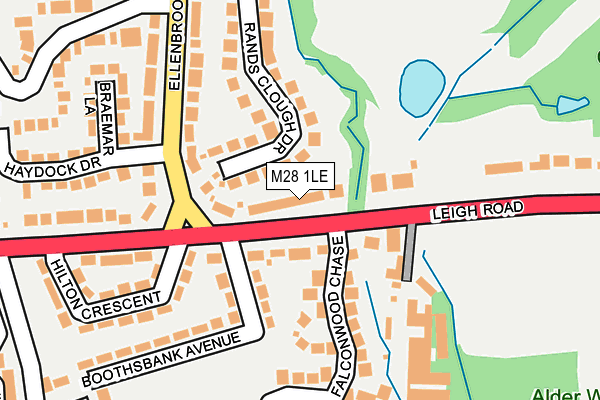 M28 1LE map - OS OpenMap – Local (Ordnance Survey)