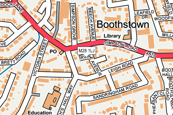 M28 1LJ map - OS OpenMap – Local (Ordnance Survey)