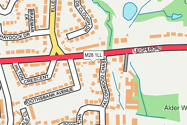 M28 1LL map - OS OpenMap – Local (Ordnance Survey)
