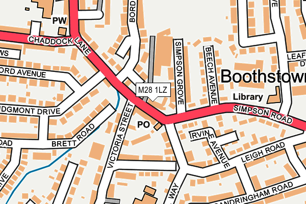 M28 1LZ map - OS OpenMap – Local (Ordnance Survey)