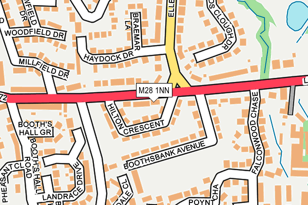 M28 1NN map - OS OpenMap – Local (Ordnance Survey)