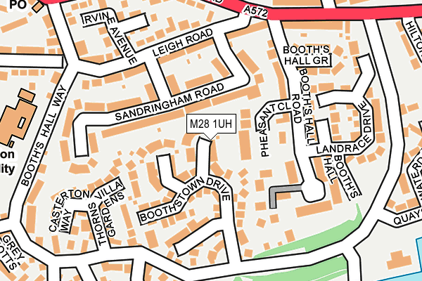 M28 1UH map - OS OpenMap – Local (Ordnance Survey)