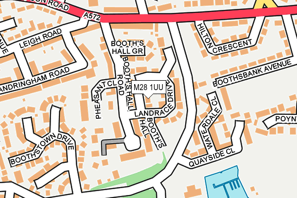 M28 1UU map - OS OpenMap – Local (Ordnance Survey)