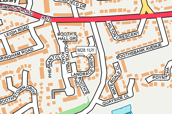 M28 1UY map - OS OpenMap – Local (Ordnance Survey)
