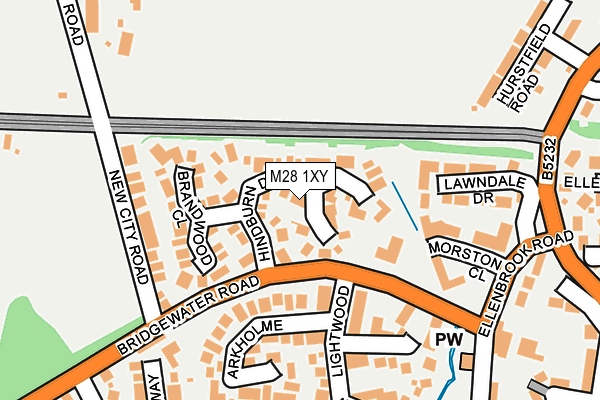 M28 1XY map - OS OpenMap – Local (Ordnance Survey)