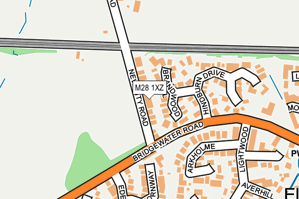 M28 1XZ map - OS OpenMap – Local (Ordnance Survey)