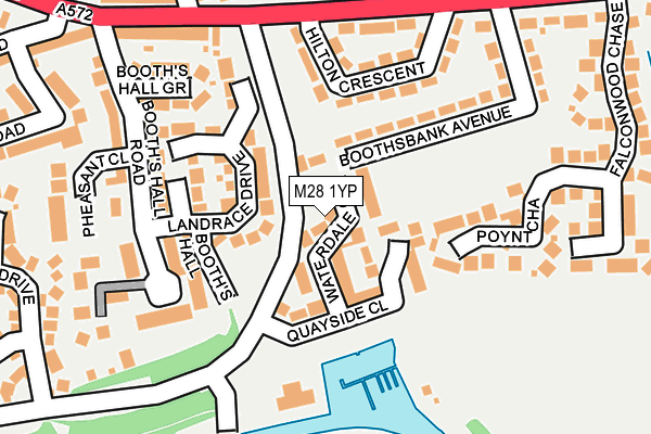 M28 1YP map - OS OpenMap – Local (Ordnance Survey)