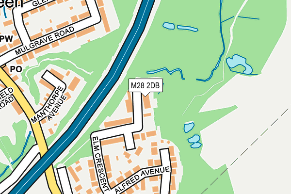 M28 2DB map - OS OpenMap – Local (Ordnance Survey)