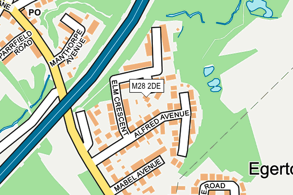 M28 2DE map - OS OpenMap – Local (Ordnance Survey)