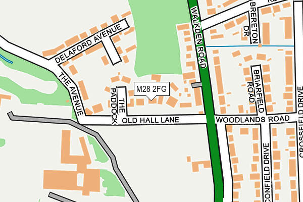 M28 2FG map - OS OpenMap – Local (Ordnance Survey)