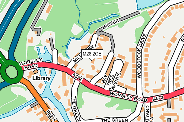 M28 2GE map - OS OpenMap – Local (Ordnance Survey)