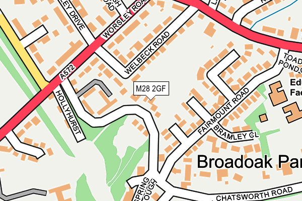 M28 2GF map - OS OpenMap – Local (Ordnance Survey)