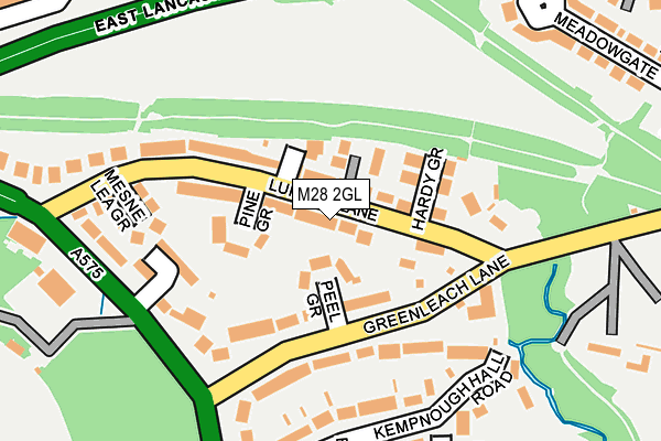 M28 2GL map - OS OpenMap – Local (Ordnance Survey)