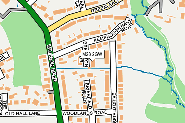 M28 2GW map - OS OpenMap – Local (Ordnance Survey)