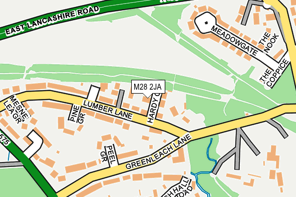M28 2JA map - OS OpenMap – Local (Ordnance Survey)