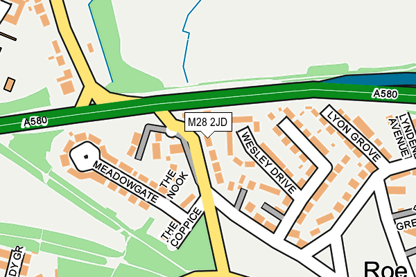 M28 2JD map - OS OpenMap – Local (Ordnance Survey)