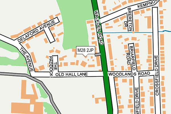 M28 2JP map - OS OpenMap – Local (Ordnance Survey)