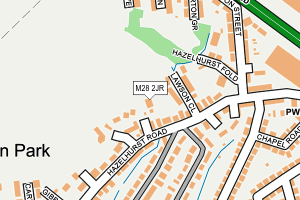 M28 2JR map - OS OpenMap – Local (Ordnance Survey)