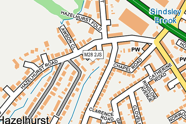M28 2JS map - OS OpenMap – Local (Ordnance Survey)