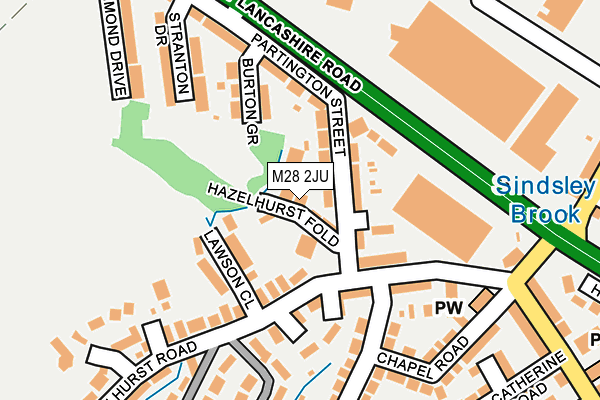 M28 2JU map - OS OpenMap – Local (Ordnance Survey)