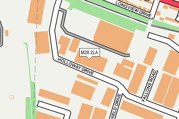 M28 2LA map - OS OpenMap – Local (Ordnance Survey)