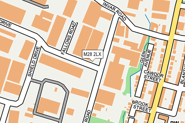 M28 2LX map - OS OpenMap – Local (Ordnance Survey)