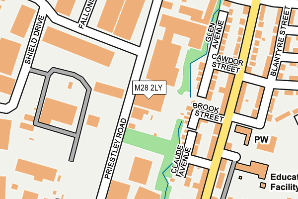 M28 2LY map - OS OpenMap – Local (Ordnance Survey)