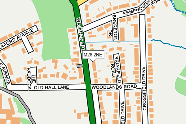 M28 2NE map - OS OpenMap – Local (Ordnance Survey)