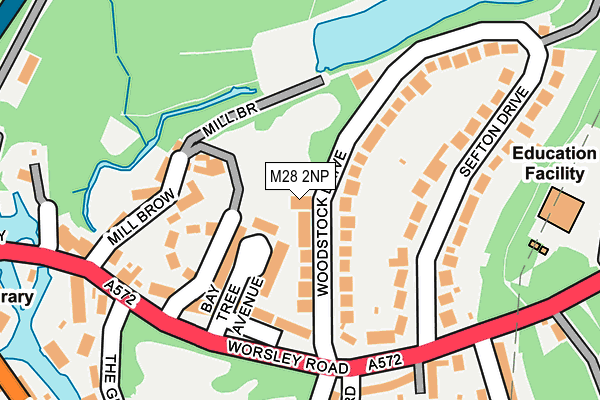 M28 2NP map - OS OpenMap – Local (Ordnance Survey)
