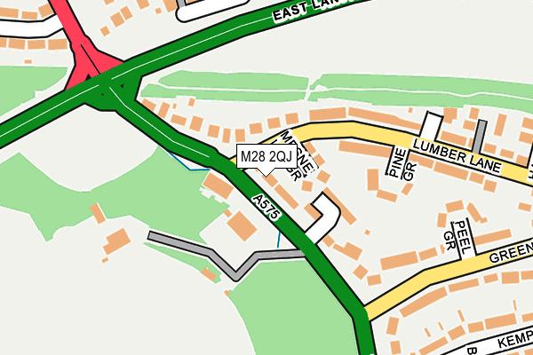 M28 2QJ map - OS OpenMap – Local (Ordnance Survey)