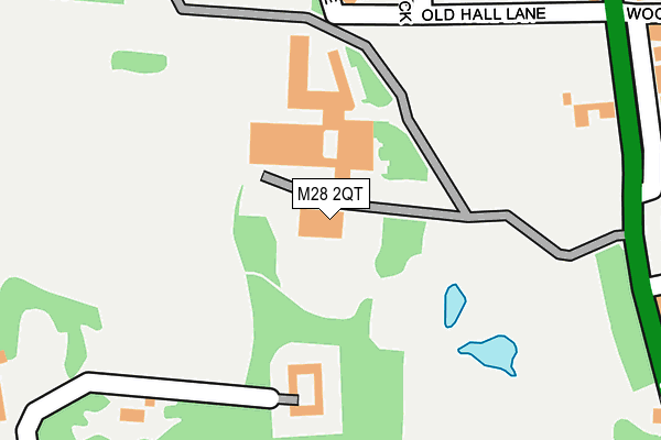M28 2QT map - OS OpenMap – Local (Ordnance Survey)