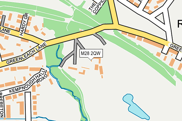 M28 2QW map - OS OpenMap – Local (Ordnance Survey)