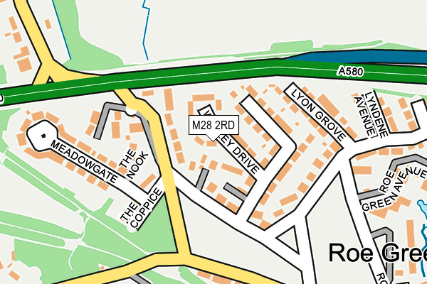 M28 2RD map - OS OpenMap – Local (Ordnance Survey)