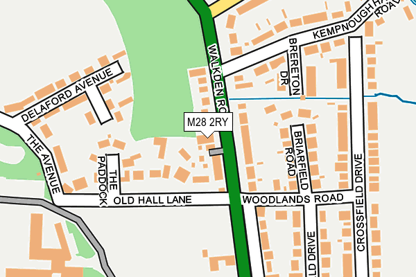 M28 2RY map - OS OpenMap – Local (Ordnance Survey)