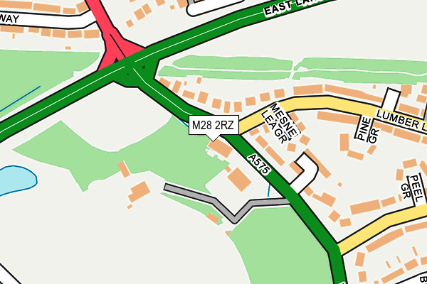 M28 2RZ map - OS OpenMap – Local (Ordnance Survey)