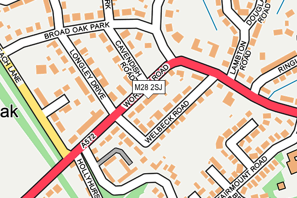 M28 2SJ map - OS OpenMap – Local (Ordnance Survey)