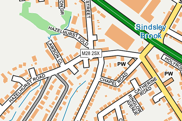 M28 2SX map - OS OpenMap – Local (Ordnance Survey)