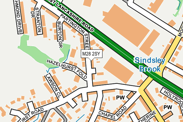 M28 2SY map - OS OpenMap – Local (Ordnance Survey)