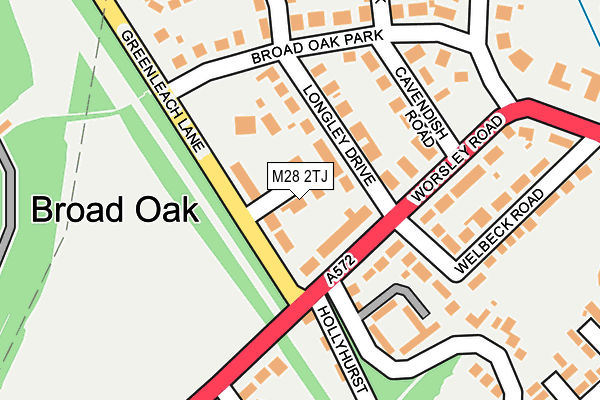 M28 2TJ map - OS OpenMap – Local (Ordnance Survey)