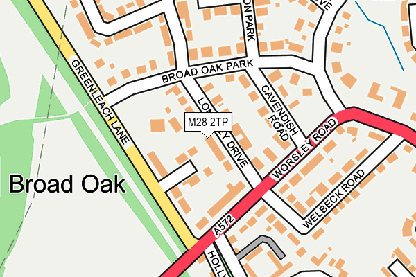 M28 2TP map - OS OpenMap – Local (Ordnance Survey)