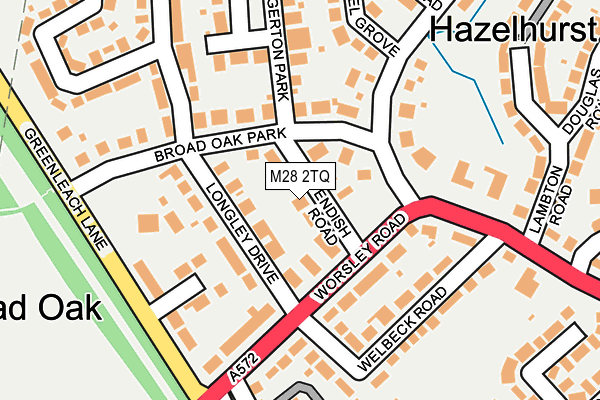 M28 2TQ map - OS OpenMap – Local (Ordnance Survey)