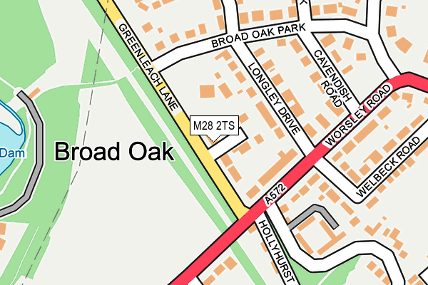 M28 2TS map - OS OpenMap – Local (Ordnance Survey)