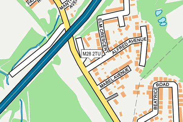 M28 2TU map - OS OpenMap – Local (Ordnance Survey)