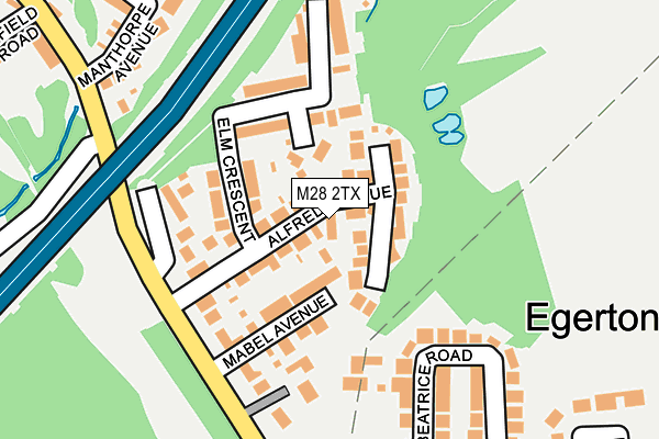 M28 2TX map - OS OpenMap – Local (Ordnance Survey)