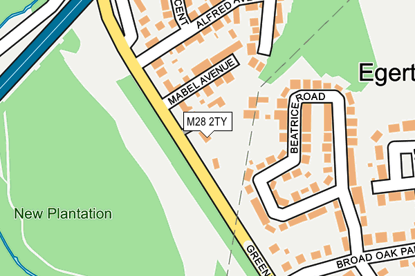 M28 2TY map - OS OpenMap – Local (Ordnance Survey)