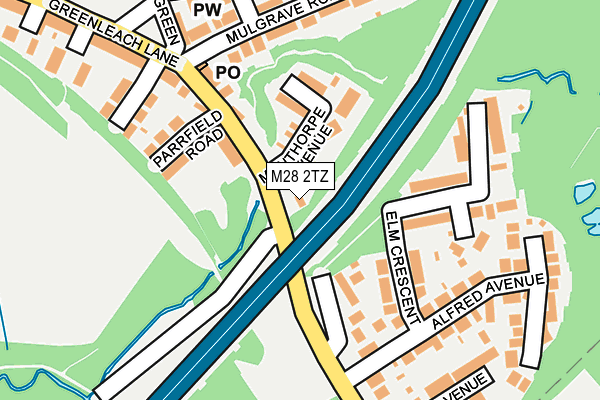 M28 2TZ map - OS OpenMap – Local (Ordnance Survey)
