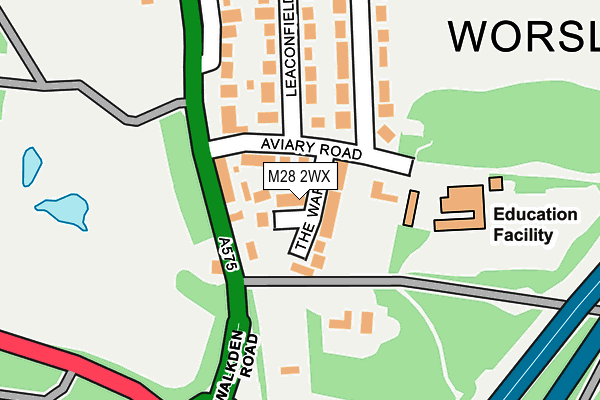 M28 2WX map - OS OpenMap – Local (Ordnance Survey)