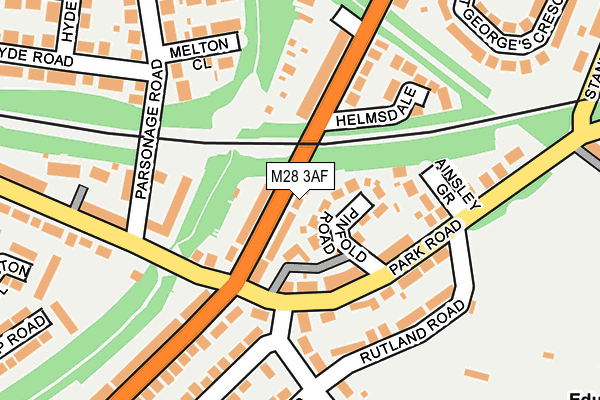 M28 3AF map - OS OpenMap – Local (Ordnance Survey)