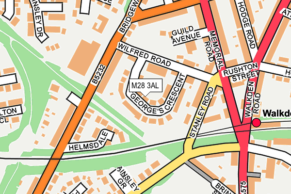 M28 3AL map - OS OpenMap – Local (Ordnance Survey)